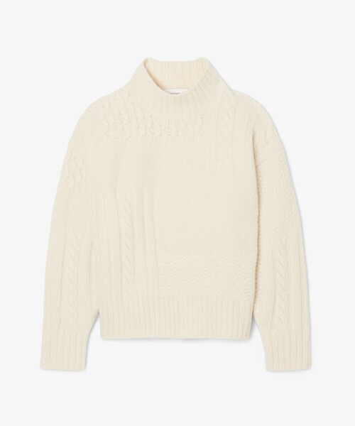 LACOSTE（ラコステ） ニット セーター パッチワークエフェクト ウール