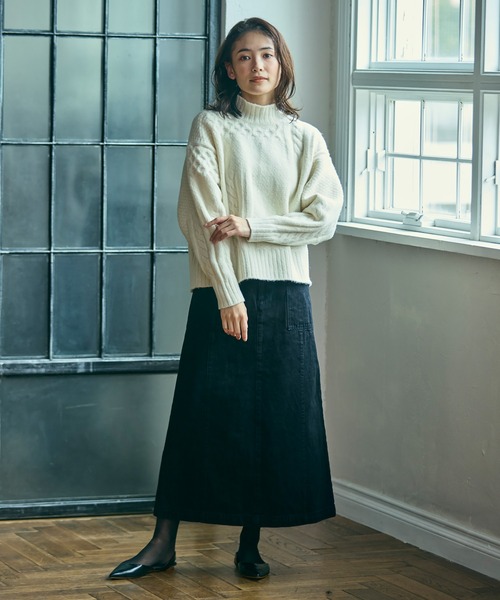 LACOSTE（ラコステ） ニット セーター パッチワークエフェクト ウール