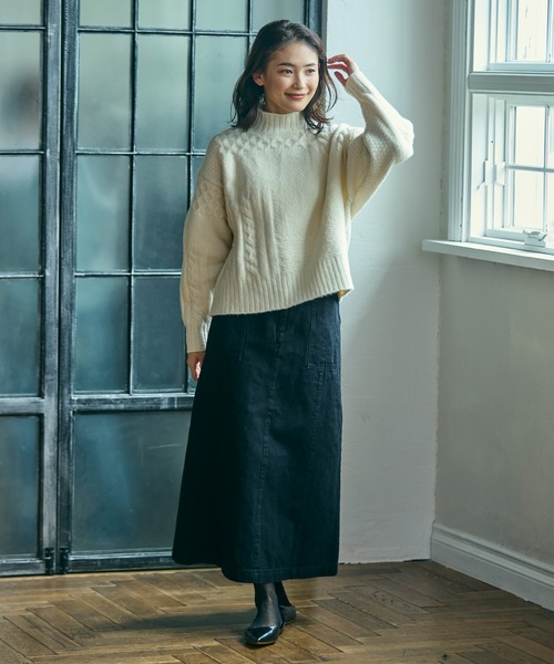 LACOSTE（ラコステ） ニット セーター パッチワークエフェクト ウール