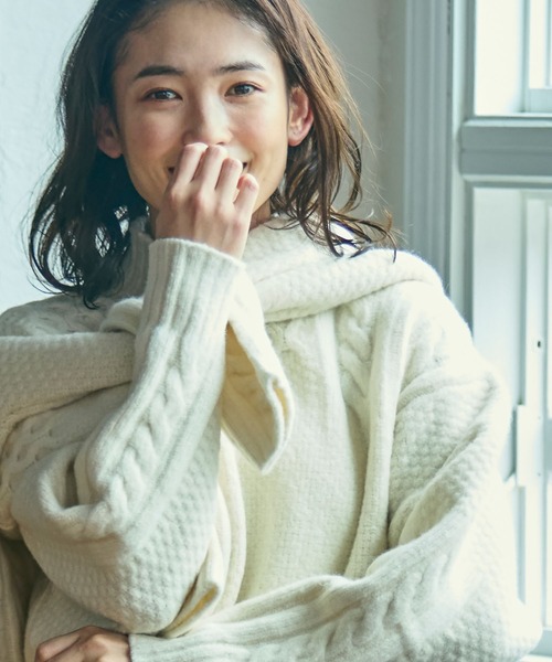 LACOSTE（ラコステ） ニット セーター パッチワークエフェクト ウール