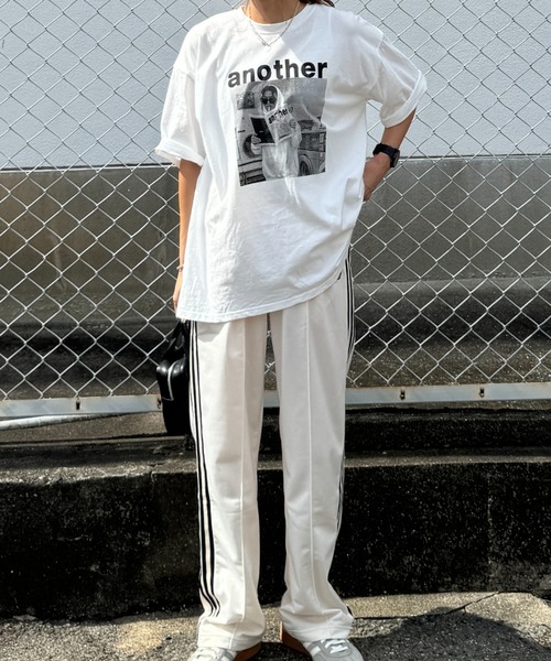 「ISOOK」 半袖Tシャツ FREE チャコールグレー レディース_画像7