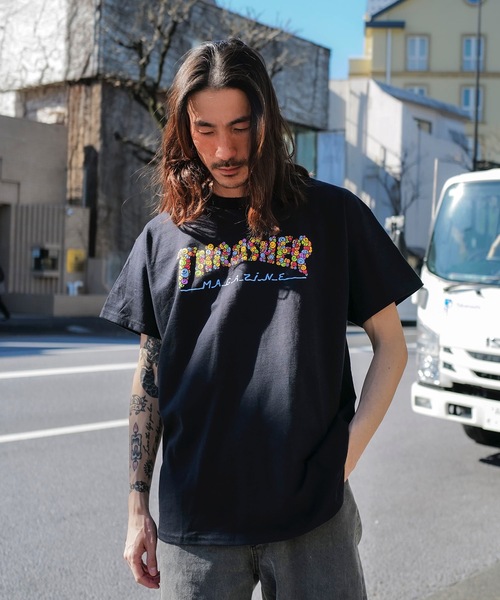 「THRASHER」 半袖Tシャツ MEDIUM パープル メンズ_画像5