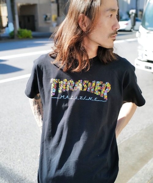 「THRASHER」 半袖Tシャツ MEDIUM パープル メンズ_画像7