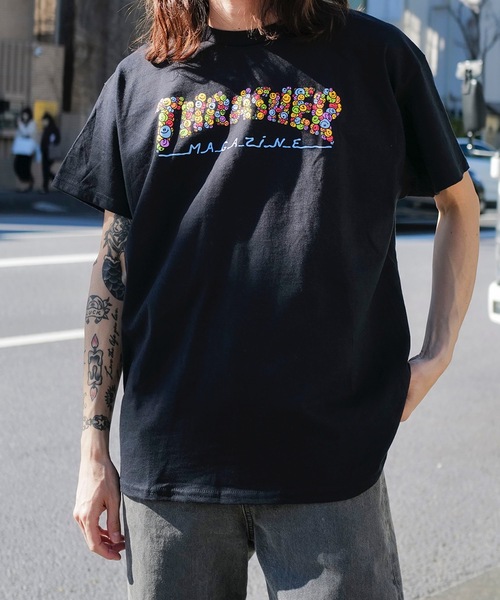 「THRASHER」 半袖Tシャツ MEDIUM パープル メンズ_画像9