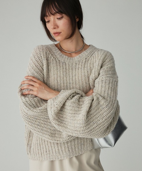 BABYLONE（バビロン） ニット セーター カラーネップニット レディース