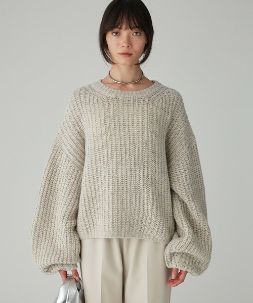 BABYLONE（バビロン） ニット セーター カラーネップニット レディース