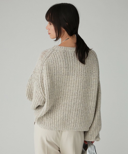 ルネ♡ロールカラー ニット BABYLONE（バビロン） ニット セーター カラーネップニット レディース