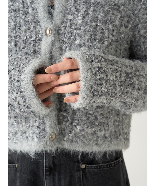 FRAY I.D（フレイ・アイディー） ニットカーディガン ONE SIZE グレー
