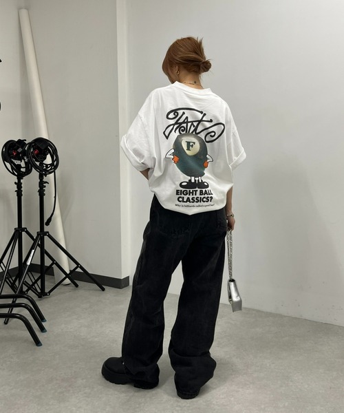 「WHO'S WHO gallery」 「cooper」半袖Tシャツ FREE チャコールグレー レディース_画像6