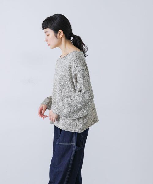 かぐれ ニット セーター テープヤーンボートネックニット レディース