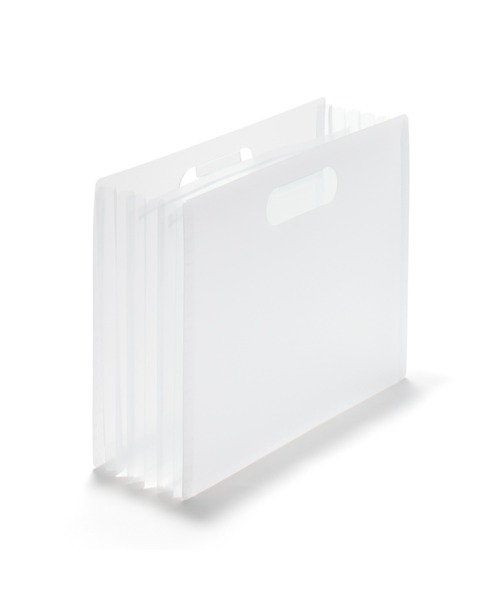 無印良品（MUJI） 収納 ポリプロピレン じゃばらファイル A4用 3