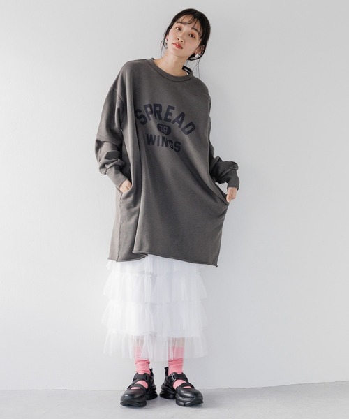 「LOWRYS FARM」 ローカットスニーカー LARGE アイボリー レディース_画像5