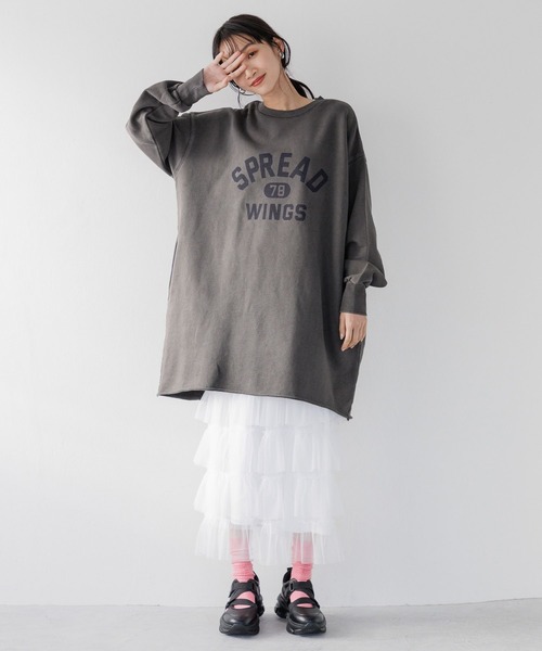 「LOWRYS FARM」 ローカットスニーカー LARGE アイボリー レディース_画像6