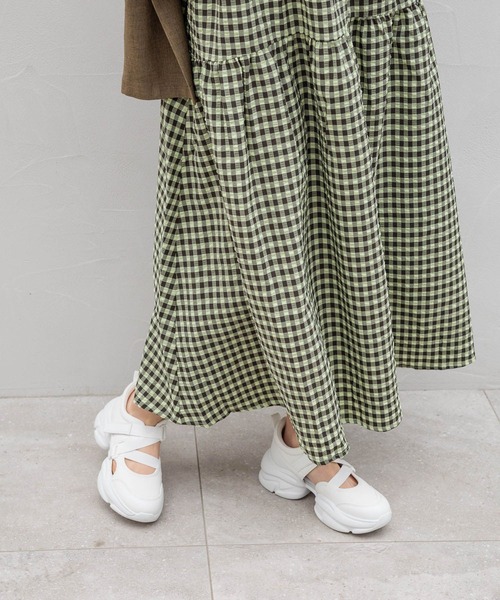 「LOWRYS FARM」 ローカットスニーカー LARGE アイボリー レディース_画像7