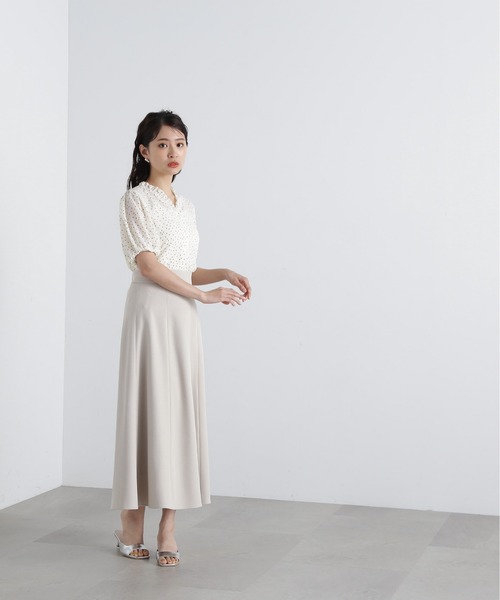 「N.（N. Natural Beauty Basic）」 半袖ブラウス MEDIUM イエロー レディース_画像5