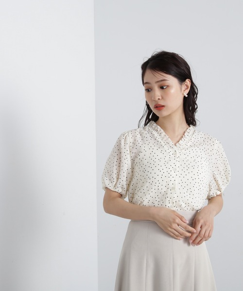 「N.（N. Natural Beauty Basic）」 半袖ブラウス MEDIUM イエロー レディース_画像8