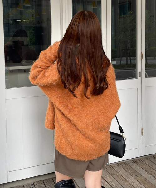 「Thevon」 ニットカーディガン FREE ベージュ レディース_画像6