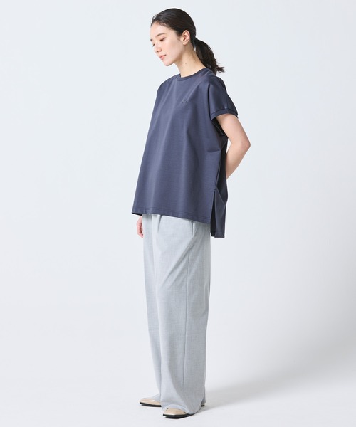 LACOSTE（ラコステ） ワイドパンツ パンツ レイヤードウエストタック