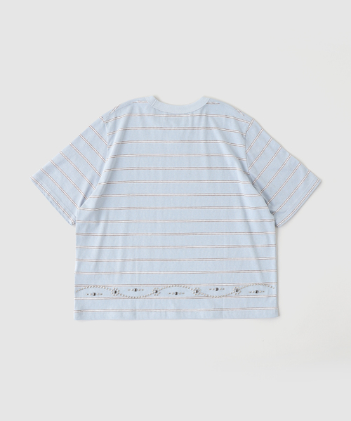 DAIRIKU（ダイリク） tシャツ ”Waist Studs” Border H-S Tee メンズ 