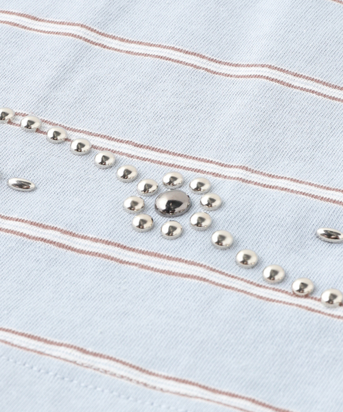 DAIRIKU（ダイリク） tシャツ ”Waist Studs” Border H-S Tee メンズ