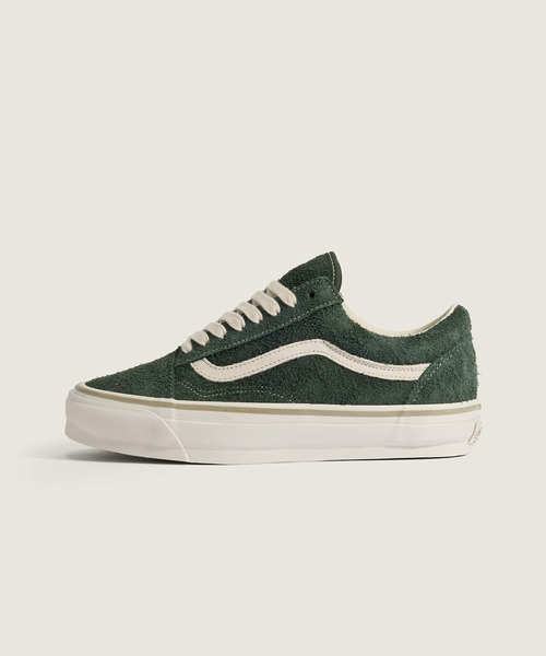 VANS オールドスクール グリーン スニーカー（シューズ素材：スエード