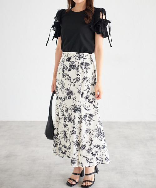 「tocco closet」 フレアスカート M ブルー レディース_画像2