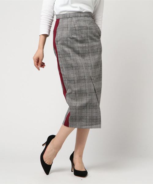 【新品】Samantha VEGAサマンサベガ　チェックラインスカート スカート チェックラインスカート S