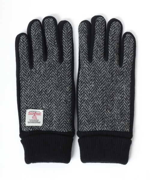 HARRIS TWEED（ハリスツイード） 手袋 ツイード ウール ピッグレザー 