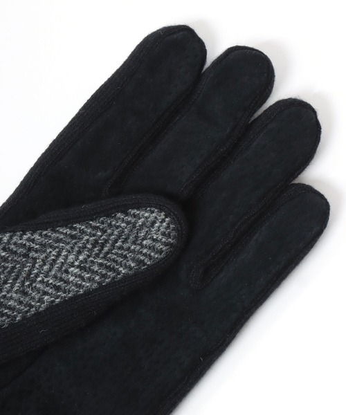 HARRIS TWEED（ハリスツイード） 手袋 ツイード ウール ピッグレザー