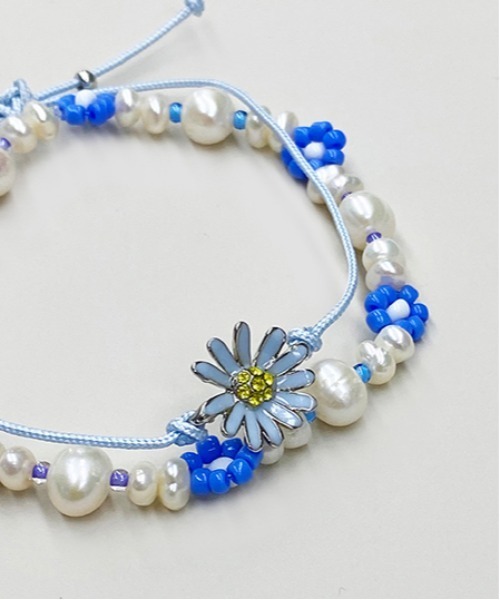 VINTAGE HOLLYWOOD☆Daisy Breeze Bracelet ブレスレット ブレスレット 「VINTAGE HOLLYWOOD」2SET BLUE DAISY WISH