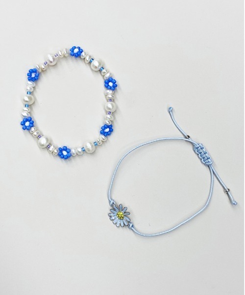 ブレスレット 「VINTAGE HOLLYWOOD」2SET BLUE DAISY WISH