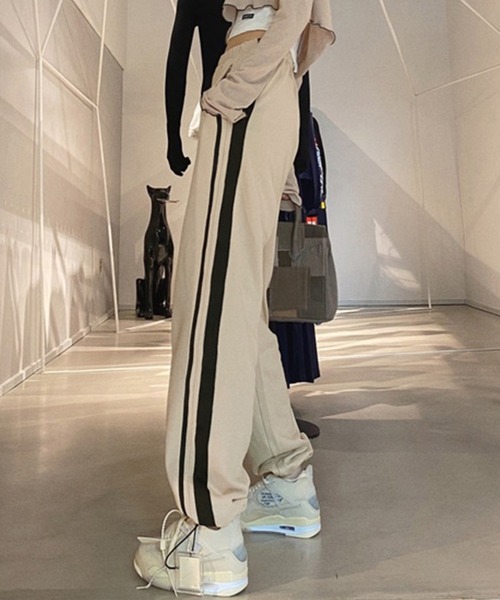 DAY CLOSET スウェットパンツ ジャージ レディース ライン入り