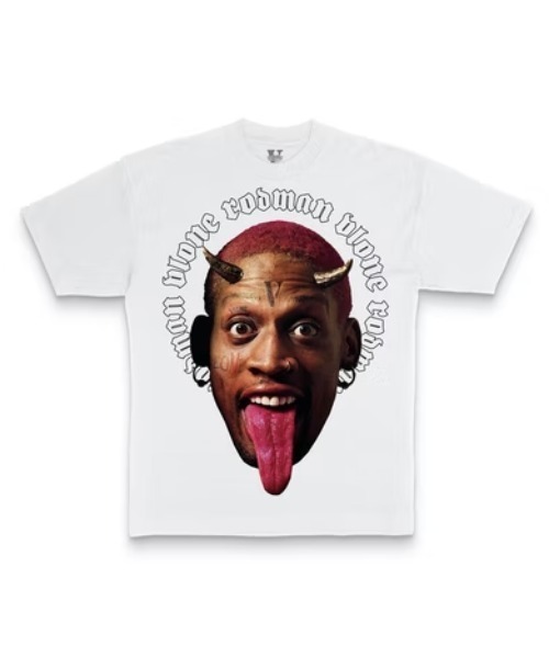 VLONE tシャツ A'GEM/9 × .kom「Dennis Rodman×VLONE/デニス