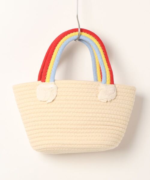 STYLEBLOCK トートバッグ 虹モチーフハンドルかごバッグ