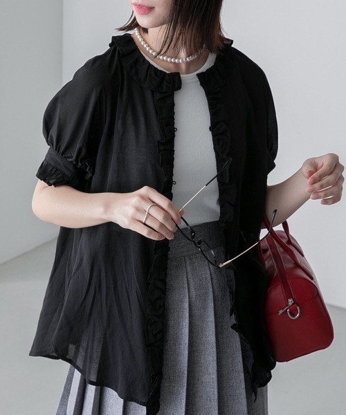 ブラウス シャツ frill frillキャンディーブラウス レディース メリージェニー merry jenny frill frillキャンディーブラウス