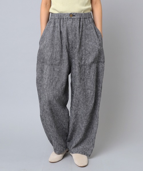 URCH RNA パンツ R4061 リネンレーヨンコックパンツ レディース