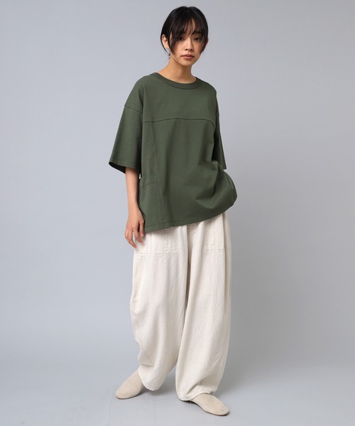 URCH リネンレーヨンコックパンツ URCH RNA パンツ R4061 リネンレーヨンコックパンツ レディース