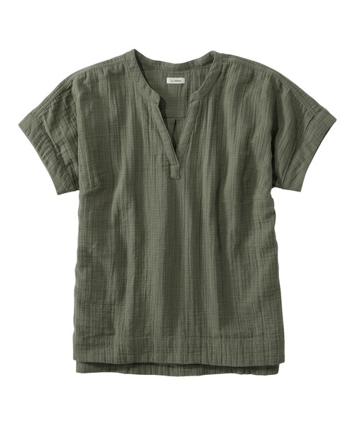 tシャツ クラウド・ガーゼ・シャツ、半袖 ジャパン・フィット レディース L.L.Bean tシャツ クラウド・ガーゼ・シャツ、半袖 ジャパン