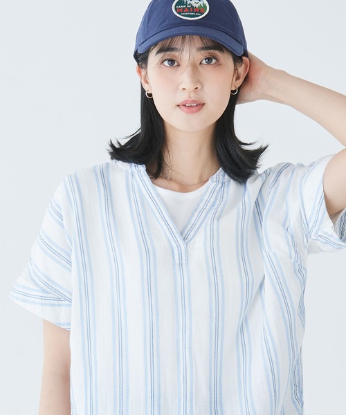 tシャツ クラウド・ガーゼ・シャツ、半袖 ジャパン・フィット レディース L.L.Bean tシャツ クラウド・ガーゼ・シャツ、半袖 ジャパン