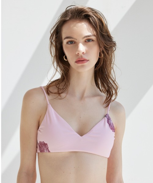 ALEXIA STAM 水着 Nina /VカットクロップドキャミTOP レディース