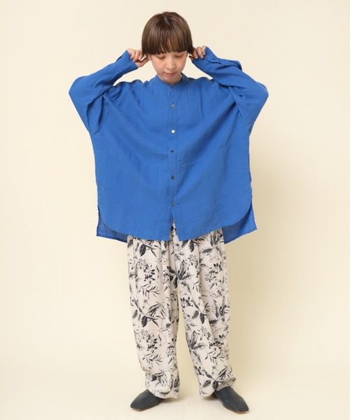 【新品未使用タグ付き】【RNA-N】バルーンベイカーパンツ RNA-N パンツ R4176 植物柄プリントバルーンパンツ レディース