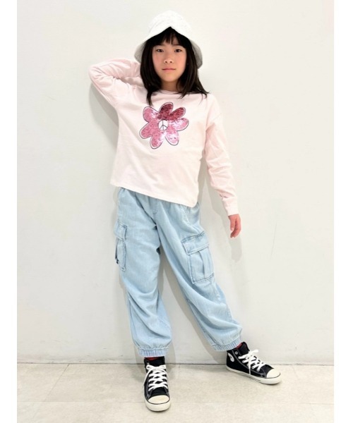 GAP パンツ デニムカーゴパラシュートパンツ（キッズ） キッズ