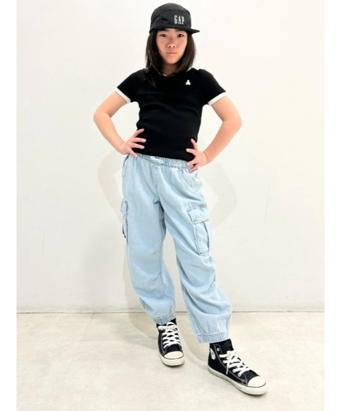 GAP パンツ デニムカーゴパラシュートパンツ（キッズ） キッズ