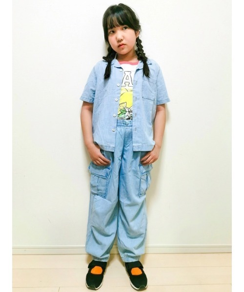 GAP パンツ デニムカーゴパラシュートパンツ（キッズ） キッズ