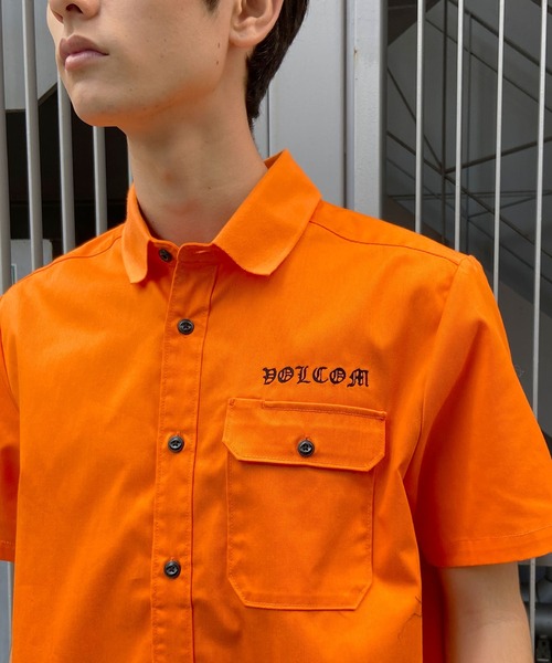 VOLCOM シャツ VOLCOM/ボルコム 半袖 ワークシャツ バック