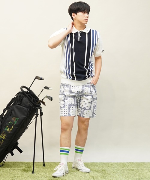 ポロシャツ メンズ NEW ERA GOLF/ニューエラゴルフ ゴルフウェア 半袖ポロシャツ サマーニット 14109060/14109061/141｜zozo｜09