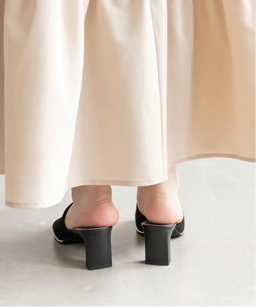 RANDA ニットミュールサンダル RANDA サンダル 「SUSTAINABLE」ニットミュールサンダル