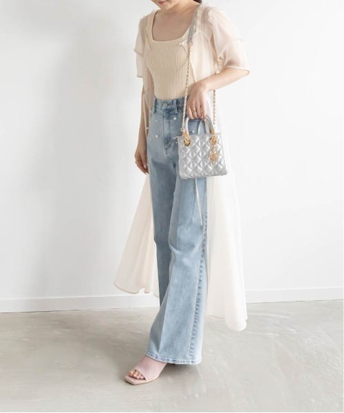 RANDA サンダル 「SUSTAINABLE」ニットミュールサンダル
