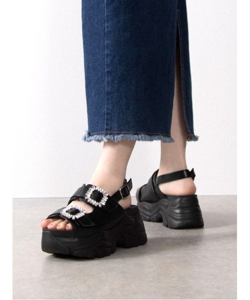 Mafmof サンダル Mafmof(マフモフ)8cm厚底ボリュームソール