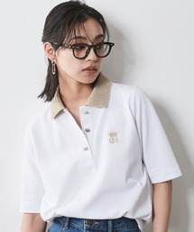 CHIC STYLE ポロシャツ ポロ 「大きいサイズ」5分袖コンパクト